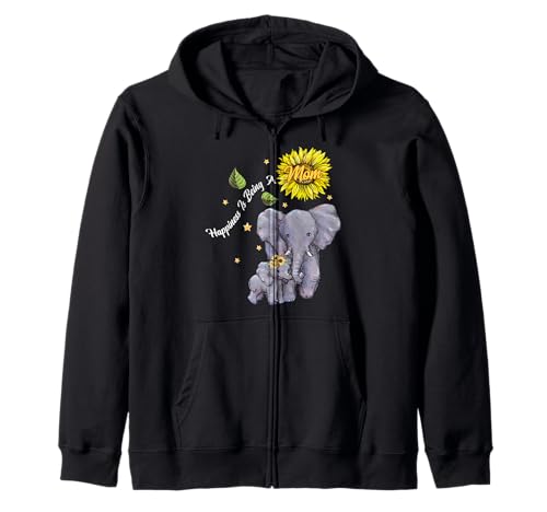 Happiness Is Being A Mom Elephant Lover Mother's Day �W�b�v�p�[�J�[