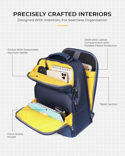 Image of EUME Premium 15.6 in Laptop bags for Men & Women Office Use | Stylish Backpack Bag | Spacious Backpack for Travelling | 24L Zenith
