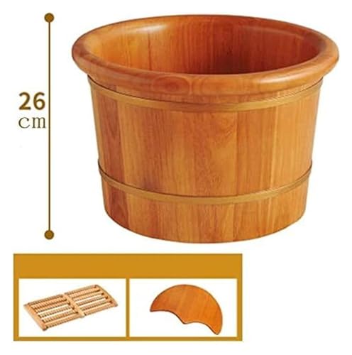 Cubeta de Madera Sólida para Spa de Pies 26 cm miniatura 2