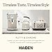 HADEN Barista Brew Espresso Coffee Machine, Stainless Steel Espresso Maker with Milk Frother and Steamer Function and 1.5L Water Tank, Putty & Copper