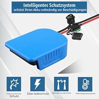 2 Packungen Power Wheel Adapter für Bosch GBA 18V Akku Power Wheels Akku Konverter mit Sicherungen & Drahtklemmen, 14AWG Draht, Stromanschluss für DIY Rc Auto Spielzeug, Robotik und Rc Truck – Ansicht 3