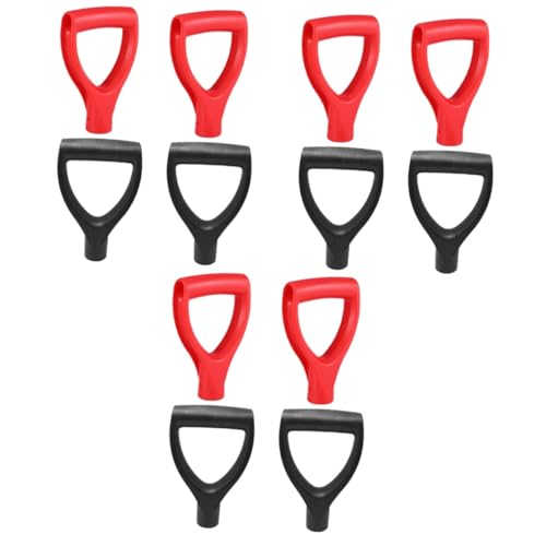 OSALADI 3sets Spade Handle Replacement D-Shaped Grip Handle Light Comfortable 4pcs*3