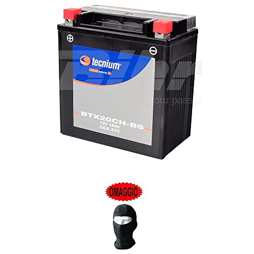 DESCRIZIONE E CARATTERISTICHE PRODOTTO: Batteria Tecnium BTX20CH-BS -VOLT 12 -AMPERE 18 Ah - Potenza iniziale (CCA) 270 - PRONTA PER L’UTILIZZO