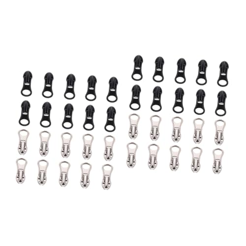 DOITOOL 2sets 20pcs Zipper Pullers Replacement Kit Durable Nylon Zipper Fixers for Jackets Backpacks Luggage and More for DIY Repair 20pcs*2
