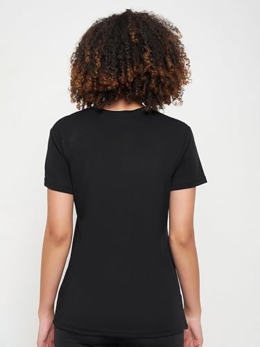 Image of Clovia Women Gym T-Shirt- Quick-Dry