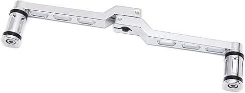 Miniatura 5 de Dreamseek Palanca de cambio de talón y dedo del pie para motocicleta + Estribera para Harley FL SoftailTouring, Road King, Street GlideTri Glide