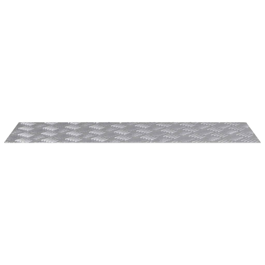 Aluminiowe schody, kątowe schody, srebrne, 90 x 30 cm, zestaw 4 sztuk, blacha ryflowana, antypoślizgowa, do wewnątrz i na zewnątrz, ochraniacze na schody z uchwytem