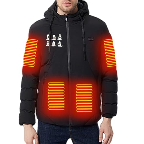 Doudoune chauffante à capuche pour activités hivernales