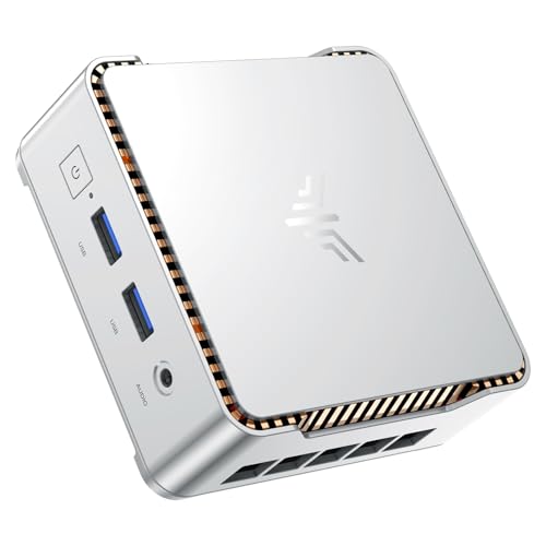 KAMRUI Essenx E2 Mini PC, 16GB RAM 512GB M.2 SSD, 12th Alder Lake N97, Dual 4K UHD, Gigabit Ethernet, WiFi, BT
