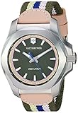 Victorinox Women's I.N.O.X. Stainless Steel Swiss-Quartz Nylon Strap, Multi, 18 Casual Watch (Model: 241809)