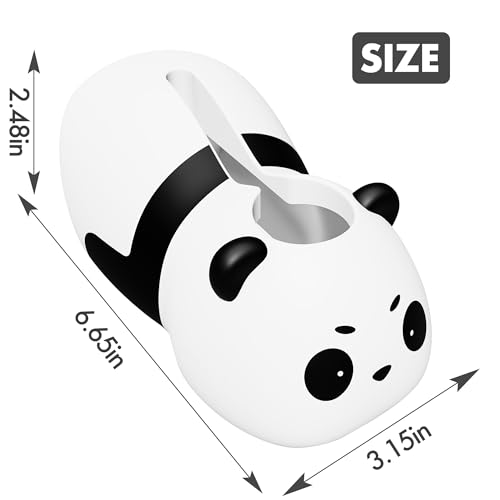Image of Baby Bathtub Faucet Cover, Bathtub Spout Cover Safety Guard for Kids, Shower Protector Toddler Bathroom Accessories Universal Fit, Cute and Soft Panda Faucet Covers for Bath Fun