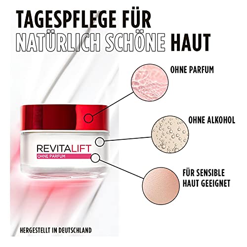 L'Oréal Paris Tagespflege ohne Parfum, Anti-Aging Feuchtigkeitspflege für das Gesicht, Auch für sensible Haut, Mit… - Image 4