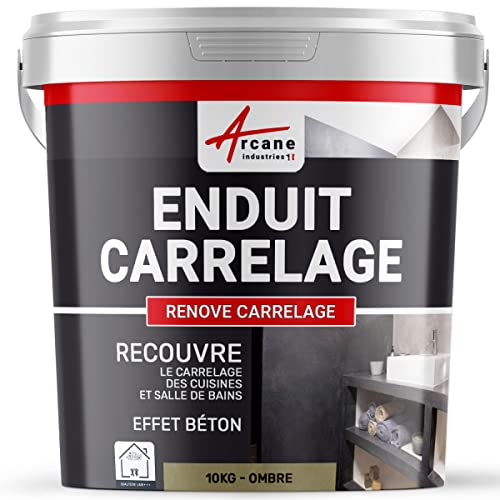 Fliesenputz für Wände und Böden für Badezimmer und Küche - RENOV FLIESEN Schatten - 10 kg (6,5 m²)