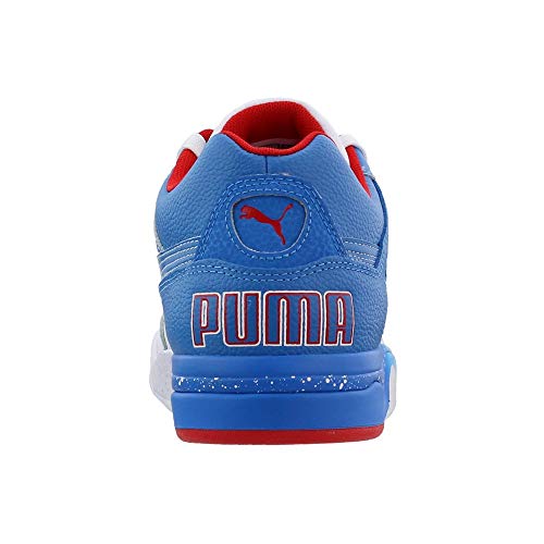 PUMA Puma Unisex-Adult Palace Guard Sneaker, White-Indigo Bunting-High Risk Red, 8.5 M US