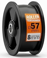 Spannrolle Ø 57 mm mit Originalcode 1250125034 125012503/4 für AEG für Electrolux für Zanker für Zanussi 7352446 07709843 für Quelle für Privileg Trockner Wäschetrockner Kondensstrockner