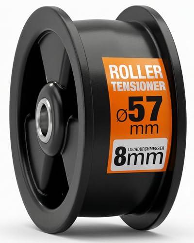 Spannrolle Ø 57 mm mit Originalcode 1250125034 125012503/4 für AEG für Electrolux für Zanker für Zanussi 7352446 07709843 für Quelle für Privileg Trockner Wäschetrockner Kondensstrockner