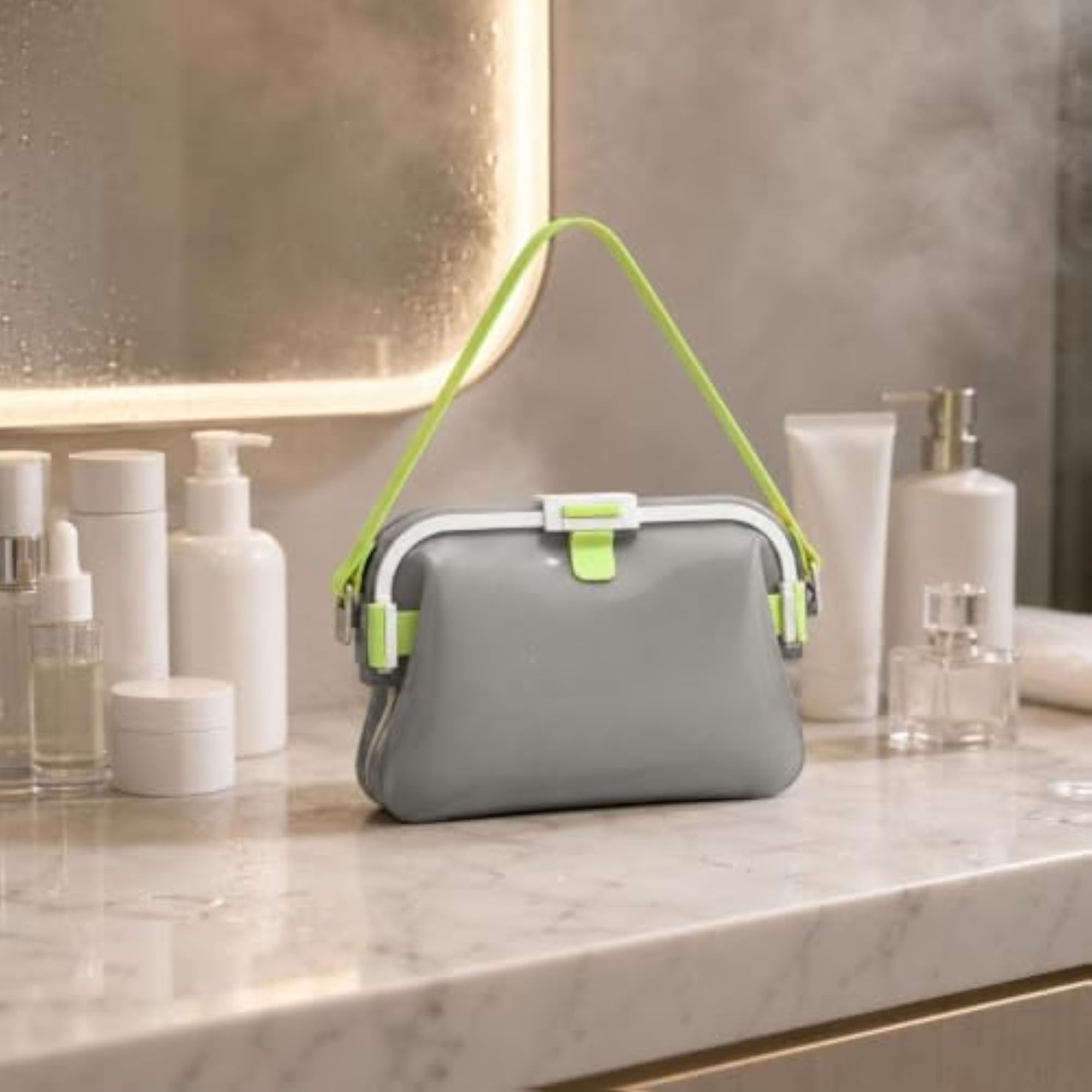 Silicone Shoulder Bag, Translucent Water-Resistant