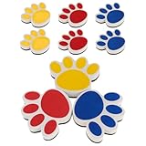 CAXUSD 9 Piezas Borrador de fieltro con forma de pata de oso borradores de aula de pizarra blanca borradores para pizarra escolar para estudiantes en el aula