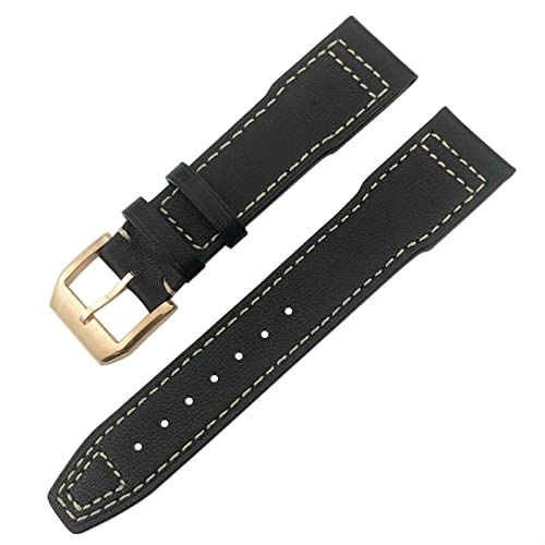 Bracelet de montre en cuir de vache souple pour Mark 18 et Big Pilot
