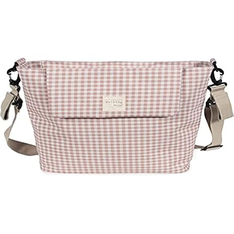 Walking Mum. I Love Vichy Wickeltasche für Kinderwagen, Schultertasche, Rosa, 42 x 36 x 13 cm Cover