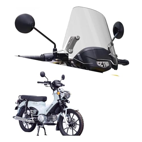 FOR クロスカブ cc50 cc110 Cross Cub CC50 CC110 2024 cc50 2018-2024 2025 オートバイのフロントガラス修正フロントガラス防風性と防塵性保護性耐傷性と耐久性スポーツスタイルの高透明フロントガラス (灰