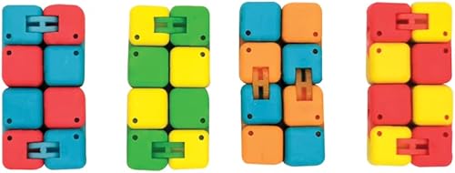 Miniatura 2 de Raymond Geddes Infinity Cube - Borradores coloridos para aliviar el estrés para niños, perfectos para fiestas de cumpleaños y suministros escolares