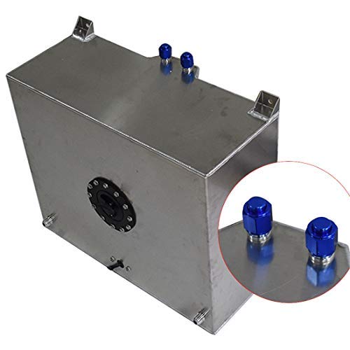 Photo 1 of WFLNHB Fuel Cell Tank 20 Gallon Lightweight Polished Aluminum Race Drift w/Level Sender Square Transfer Tank Aluminum 80L Street Drift Strip