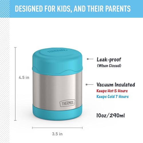 Image of THERMOS FUNTAINER Kids Food Jar, 10oz, Teal