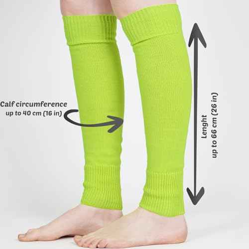 Image of Mysocks Leg Warmers Extra Soft Stylish Fancy Winter 80s Party Dance Neon Long Legwarmers for Women Girls Ladies
