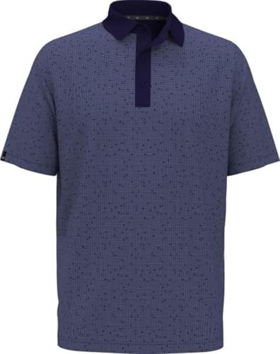 Callaway ECO Polo Shirt (Trademark Chevron Print, Peacoat, Large) Golf