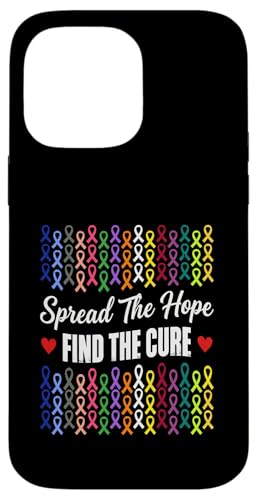 Spread The Hope Find The Cure Fight Cancer In All Colors �X�}�z�P�[�X iPhone 14 Pro Max �p