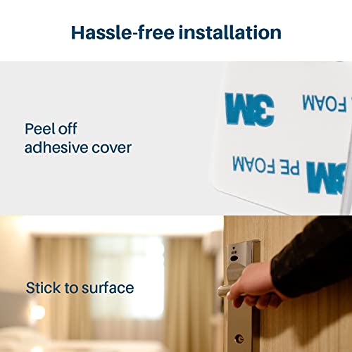 image for Child Proof Door Lever Lock - Door Handle Lock - 3M Adhesive - Minimal