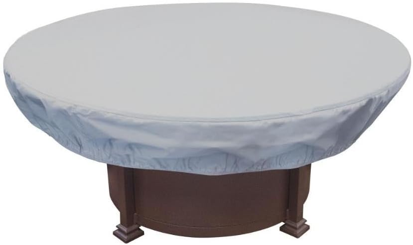 SimplyShade Polyester Protective Cover for Fire Pit/Ottoman in Gray