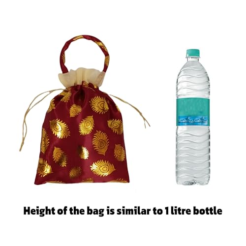 Image of VIG Enterprises Silky And Shiny Potli Batwa Bags /Thamboolam Bags For Wedding Party Return Gifts Party Gifts For Guest-