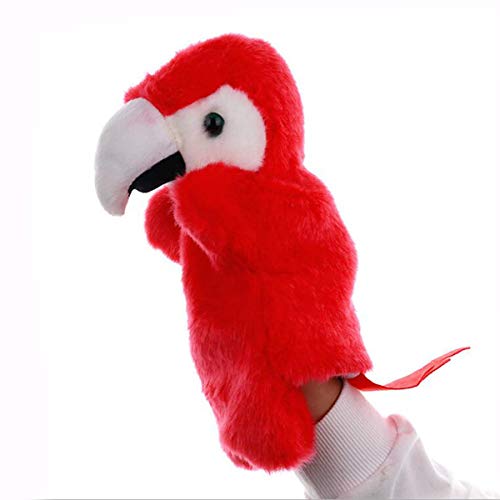 Plush Parrot Hand Puppets Birds Stuffed Animals Toys for Imaginative