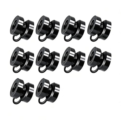 SeDeplacer 10Pcs Black Exhaust Hanger Grommets Compatible with Exhaust System,For Light Duty Hanging Only,For 3/8-in Bolts (Diameter 1-1/8 in, Thickness 7/8 in)