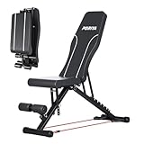 Adjustable Weight Abdominal Bench Sit-Up Back Support Fitness Flat Gym Exercise,Multifunctional Foldable Weight Bench