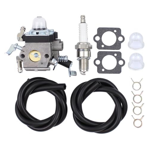 Doo Engy Vergaser Ersatz mit Zündkerze Kraftstoffleitung Primer Pumpe Dichtung Clip für Wacker Neuson Stampfer für Wacker BS60-2 BS50-2i BS60-2i BS70-2i Motor WM80