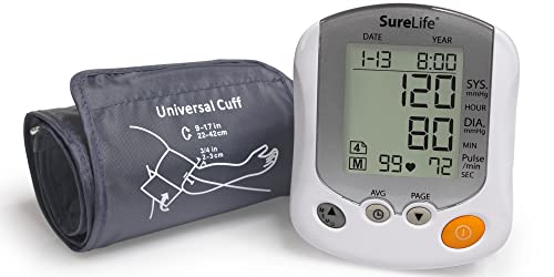 Surelife Premium Talking Arm Blood Pressure Monitor W/Universal Cuff - (1 Per Box) #TOP1
