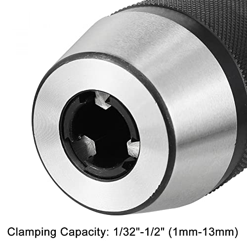 Mandrin de perceuse sans clé à serrage manuel 3.2-13mm avec arbre MT3 - 5