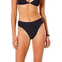 RIP CURL Premium Surf High Waist Bikini Bottom, X-Small, Black