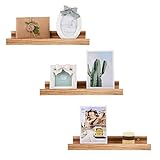 AZSKY Floating Shelves a Set of 2,Nursery Book Shelves,Wall Mount Floating Shelves Organizer,Living Room Shelves Decor,Wall Bookshelf for Kids,Hanging Book Shelves for Wall (Black, 17IN)