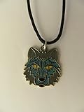 Kettenlänge ca. 42 cm Unbekannt Stimmungskette Wolfskopf, Kette Wolf Anhänger Modeschmuck Ketten Geschenke Schmuck Wölfe Tier