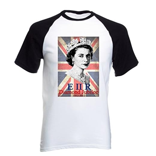 teesquare1st drottning Elizabeth II svart kortärmad t-shirt