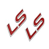2X LS Emblems 3D Metal Badges Nameplate Left & Right Fender Door Rear Trunk Logo Sticker for Univers