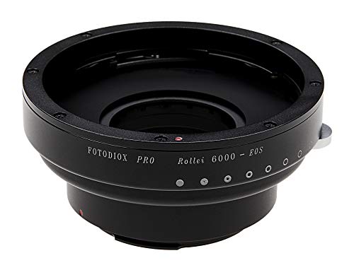Image of Fotodiox Pro IRIS Lens Mount Adapter Compatible with Rollei 6000 Lenses to Canon EOS EF /EF-S Cameras