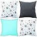 Amilian 4er Set; Dekoratives Kissen, Dekokissen mit Füllung; Zierkissen mit Kissenbezug; Kopfkissen Sofakissen für Schlafzimmer Wohnzimmer Kinder Deko, Kissenhülle 50x50 cm 20x20 inch; Set 04