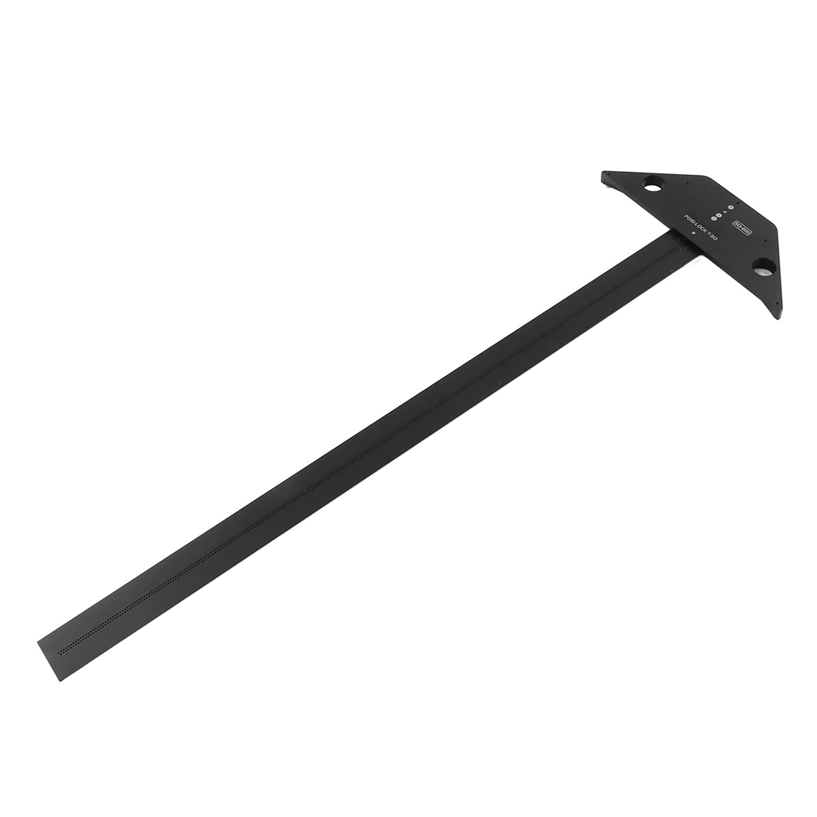 Regla de Trazado de Carpintería Multifuncional Duradera y Precisa para Proyectos de Carpintería Aleación de Aluminio Negro 1 Unidad