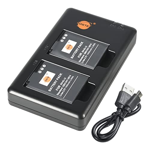 EN-EL12 EN EL12 Batterie rechargeable et chargeur double compatible avec Nikon Coolpix P300, S640,...