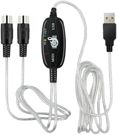Amazon.com: LiDiVi MIDI USB Interface Cable Adapter With Input & Output ...